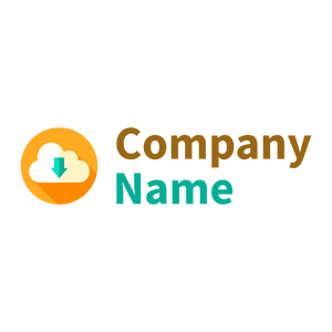 Dark Tangerine Cloud computing on a White background - Tecnologia
