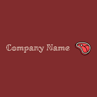 Meat logo on a Lusty background - Nourriture & Boisson