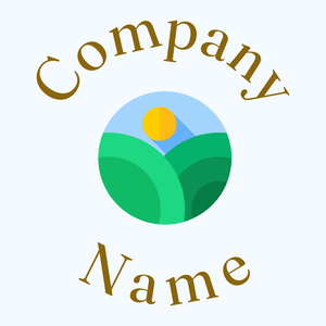 Vineyard logo on a Alice Blue background - Agricoltura