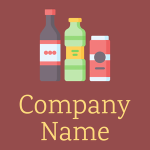 Light Coral Soft drink on a Copper Rust background - Alimentos & Bebidas