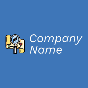 Explore logo on a Curious Blue background - Reizen & Hotel