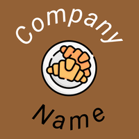 Croissant logo on a McKenzie background - Nourriture & Boisson