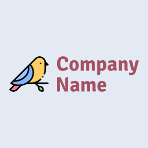 Bird on a Pattens Blue background - Animaux & Animaux de compagnie