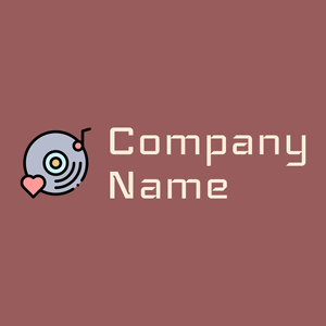 Music logo on a Rose Taupe background - Arte & Intrattenimento