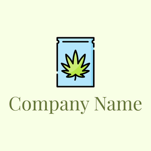 Marijuana logo on a Light Yellow background - Bienes raices & Hipoteca