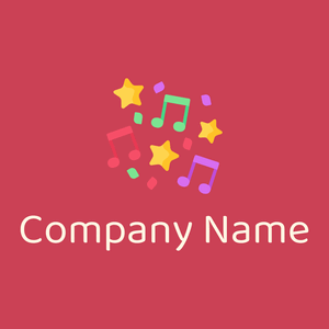 Party logo on a Mandy background - Arte & Intrattenimento
