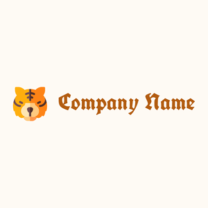 Tiger logo on a Floral White background - Animaux & Animaux de compagnie