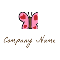 Carnation Pink Butterfly on a White background - Animali & Cuccioli