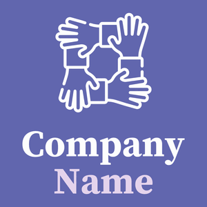 Cooperation logo on a Chetwode Blue background - Abstracto
