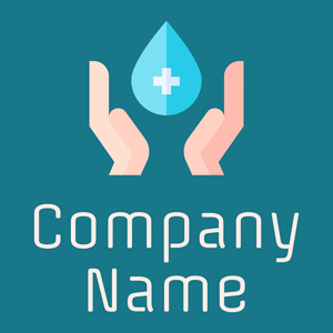 Clean water logo on a Allports background - Reinigung & Wartung