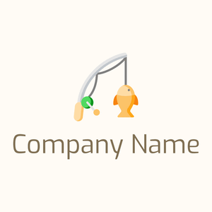 Fishing Line logo on a Floral White background - Spelletjes & Recreatie