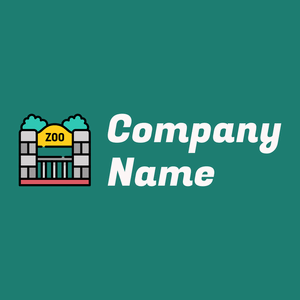 Zoo logo on a Elf Green background - Animais e Pets