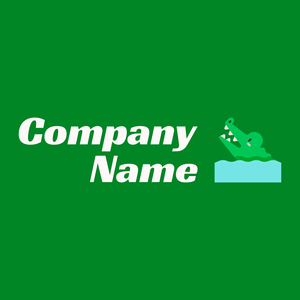 Crocodile on a Green background - Animaux & Animaux de compagnie