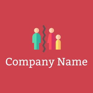 Family logo on a Mandy background - Computer