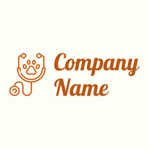 Stethoscope logo on a Ivory background - Animaux & Animaux de compagnie