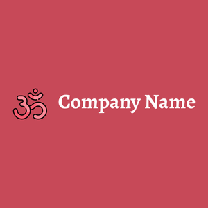 Om logo on a Mandy background - Religion et spiritualité