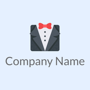 Tuxedo logo on a Alice Blue background - Abstrato