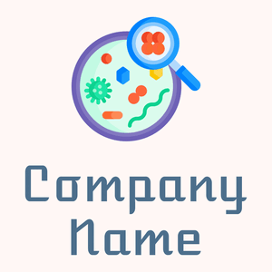 Bacteria logo on a Snow background - Medicina & Farmacia