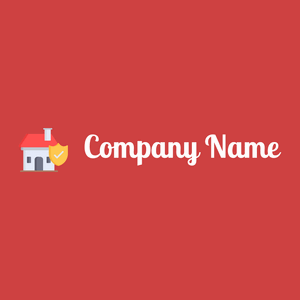 Insurance logo on a Mahogany background - Immobilien & Hypotheken