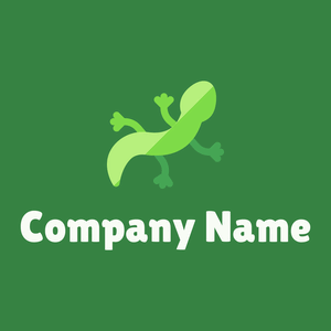 Lizard logo on a Amazon background - Tiere & Haustiere