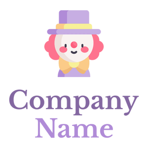 Wisteria Clown on a White background - Divertissement & Arts