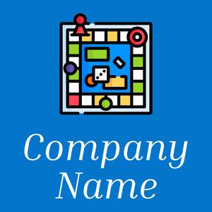 Board game logo on a Blue background - Juegos & Entretenimiento