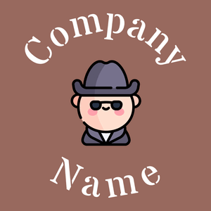 Hacker logo on a Dark Chestnut background - Arte & Intrattenimento