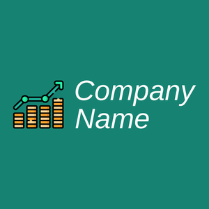 Outlined Profit logo on a Deep Sea background - Negócios & Consultoria