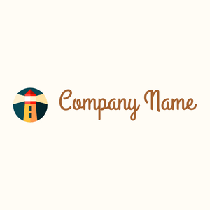 Lighthouse logo on a Floral White background - Arquitetura