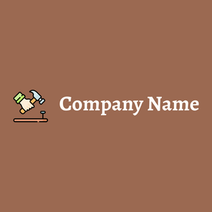 Hammer logo on a Dark Tan background - Costruzioni & Strumenti