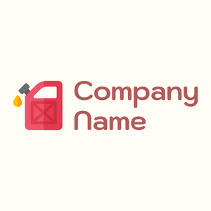 Fuel station logo on a Floral White background - Automobili & Veicoli