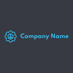 Flower logo on a Vulcan background - Abstracto