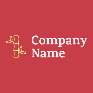 Bamboo logo on a Mahogany background - Meio ambiente