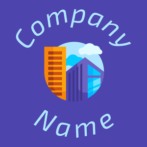 City logo on a Royal Purple background - Costruzioni & Strumenti