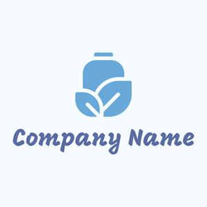 Natural logo on a Alice Blue background - Agricultura