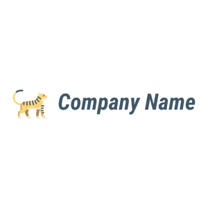 Posing Tiger logo on a White background - Animals & Pets