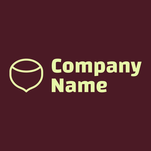 Hazelnut logo on a Bordeaux background - Comida & Bebida