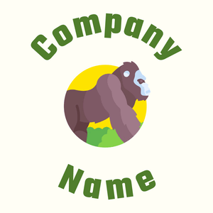 Gorilla logo on a Ivory background - Tiere & Haustiere