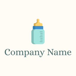 Charlotte Baby bottle on a Floral White background - Eten & Drinken