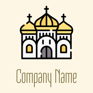 Church logo on a Corn Silk background - Community & Non-Profit
