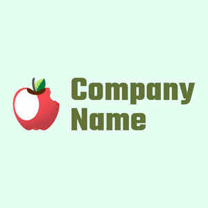 Sunset Apple on a Mint Cream background - Agricultura