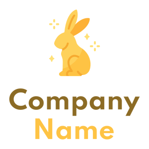 Rabbit logo on a White background - Tiere & Haustiere