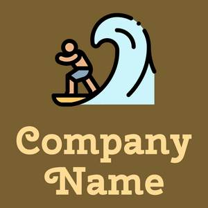 Surfer logo on a Himalaya background - Comunidad & Sin fines de lucro