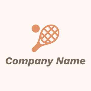 Tennis logo on a Seashell background - Spelletjes & Recreatie