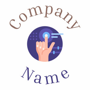 Virtual logo on a White background - Technologie