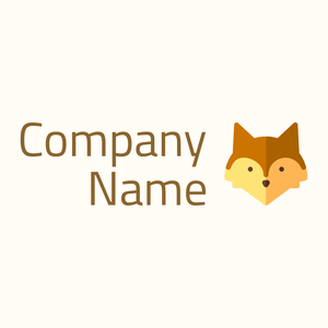 Wolf logo on a Floral White background - Animali & Cuccioli