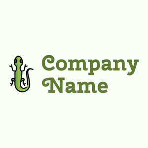 Lizard logo on a Honeydew background - Dieren/huisdieren