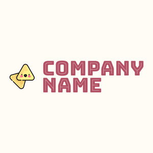 Cute Nachos logo on a Floral White background - Alimentos & Bebidas