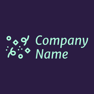 Confetti logo on a Blackcurrant background - Abstrait