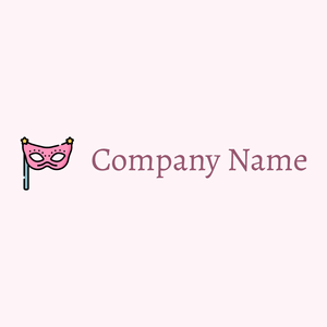 Carnation Pink Eye mask on a Lavender Blush background - Arte & Intrattenimento